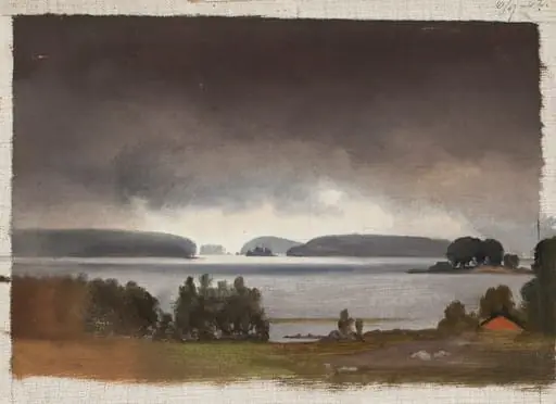 Maisemaharjoitelma Haikkoosta Porvoosta, by Magnus von Wright