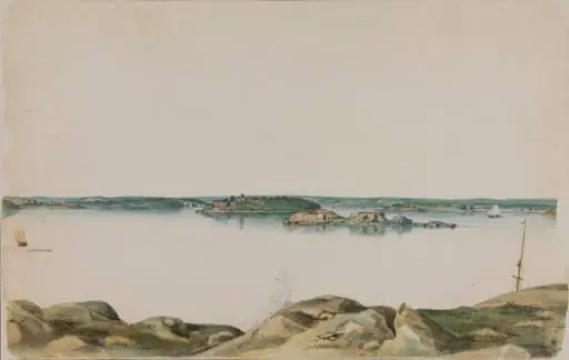 Näkymä Pohjoissatamasta, Helsingfors Utsigt af Norra hamn, by Magnus von Wright