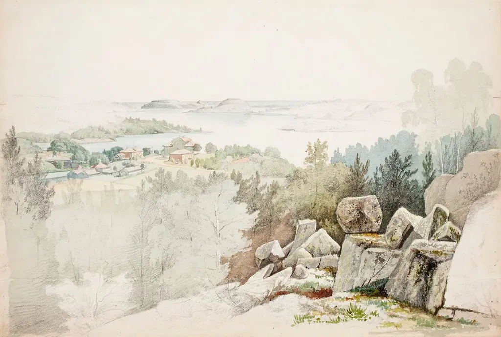 Tervun kartano Kurkijoella, by Magnus von Wright