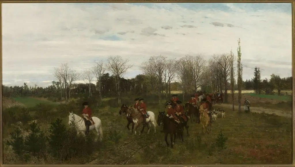 Departure for hunting, by Maksymilian Gierymski