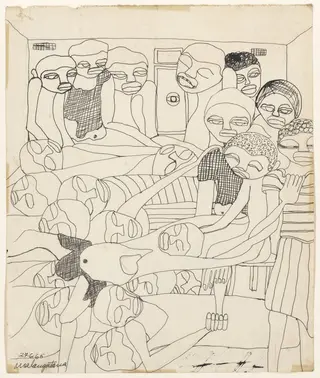 Untitled, by Malangatana Valente Ngwenya, 1965