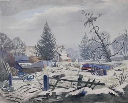 Snow at Tidmarsh, by Malcolm Arbuthnot