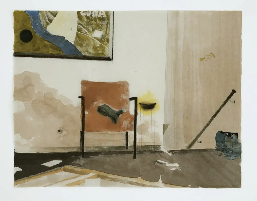 Untitled, by Mamma Andersson, watercolor, 2007