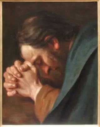 Man at prayer