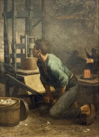 Man at the Press