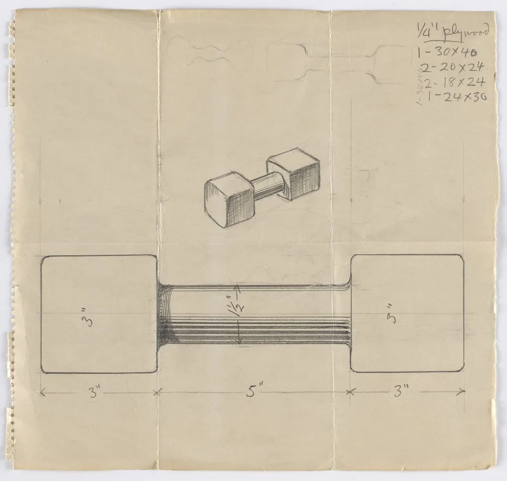 Untitled, by Man Ray, graphite, 1943