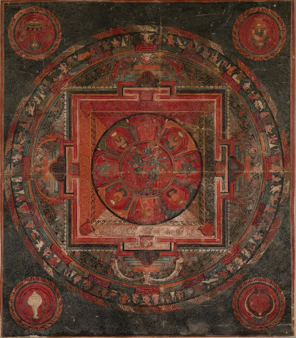 Mandala of Chakrasamvara and Vajravarahi, unspecified, 1474