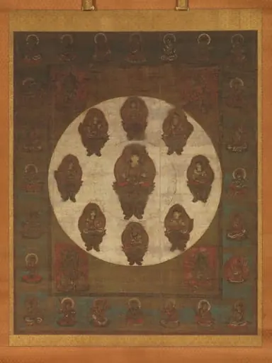 八字文殊曼荼羅図|Mandala of the Bodhisattva Monju (Manjushri) of the Eight Syllables