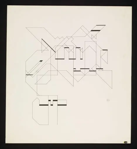 P-18 (random walk), by Manfred Mohr