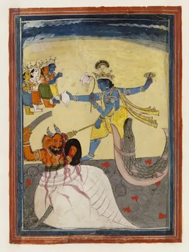 Vishnu as Matsya, by Mangnu