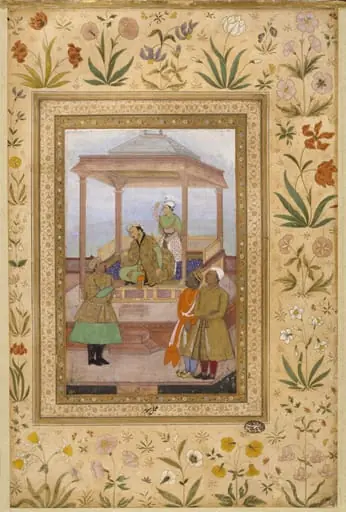 Jahangir and Qutb ad-Din Khan Koka, by Manohar