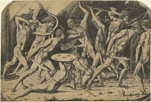 Battle of Naked Men, by Mantegna School