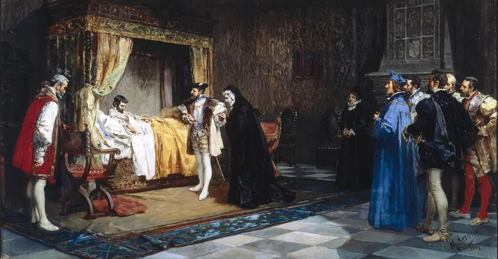 La duquesa de Alençon presentada a su hermano el rey de Francia Francisco I por el emperador Carlos V