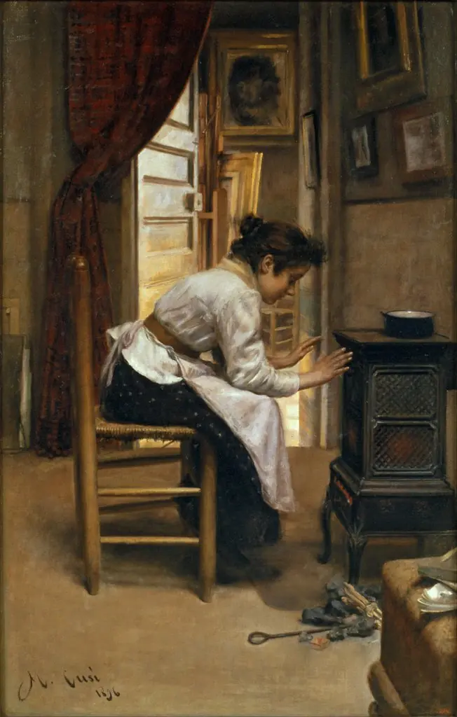 Beside the Fire, by Manuel Cusí i Ferret