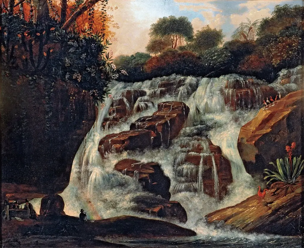 Great Tijuca Waterfall, by Manuel de Araújo Porto-Alegre