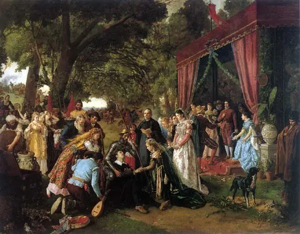 Casamiento de Basilio y Quiteria (Don Quijote capítulo XXI), by Manuel García Hispaleto