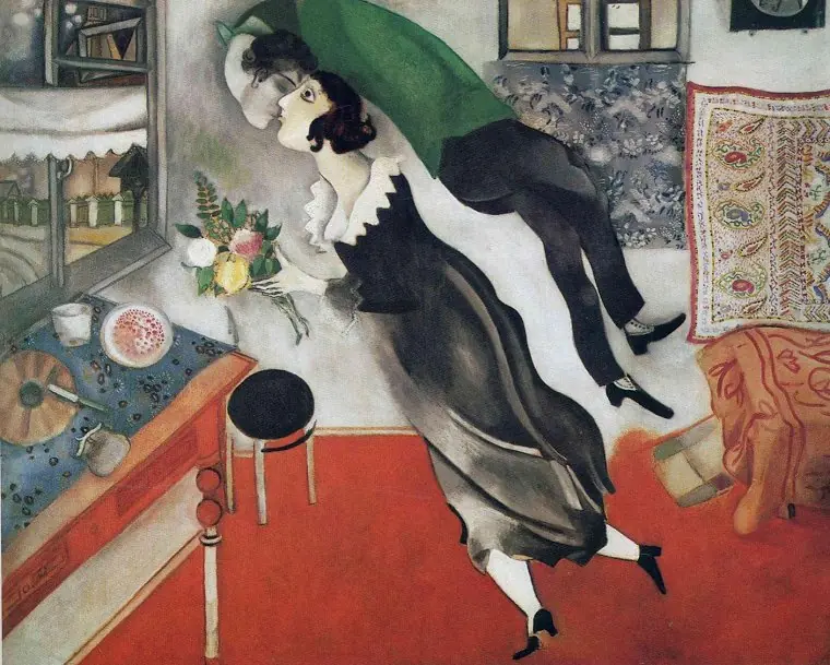 Birthday, by Marc Chagall
