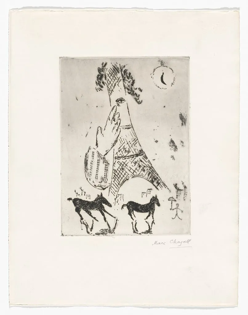 Untitled, by Marc Chagall, watercolor, 1942