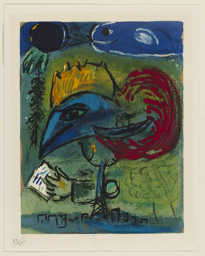 Untitled, by Marc Chagall, ink, 1951