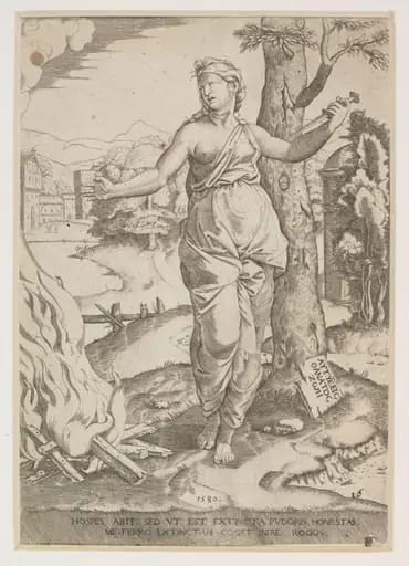 Dido, by Marcantonio Raimondi