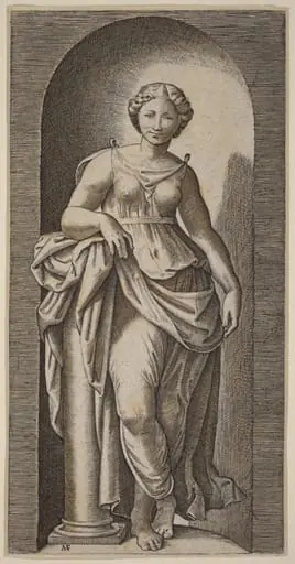 Fortitude, by Marcantonio Raimondi