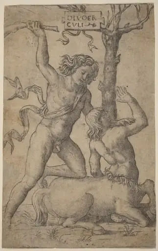 Hercules and Nessus, by Marcantonio Raimondi