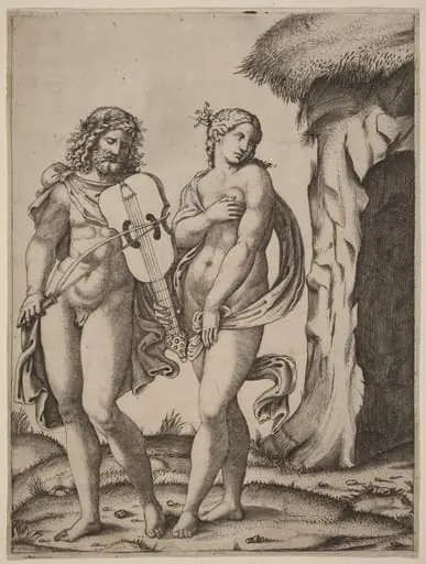 Orpheus and Eurydice, by Marcantonio Raimondi