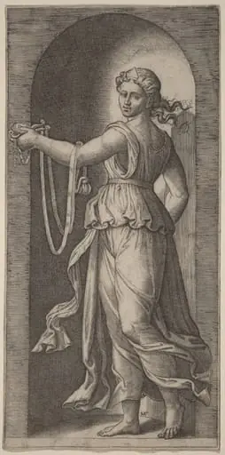 Temperance, by Marcantonio Raimondi