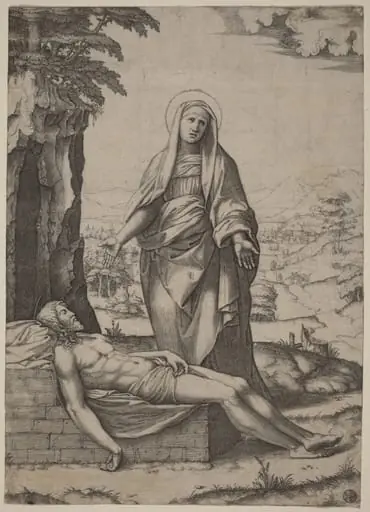 The Lamentation of the Virgin, by Marcantonio Raimondi