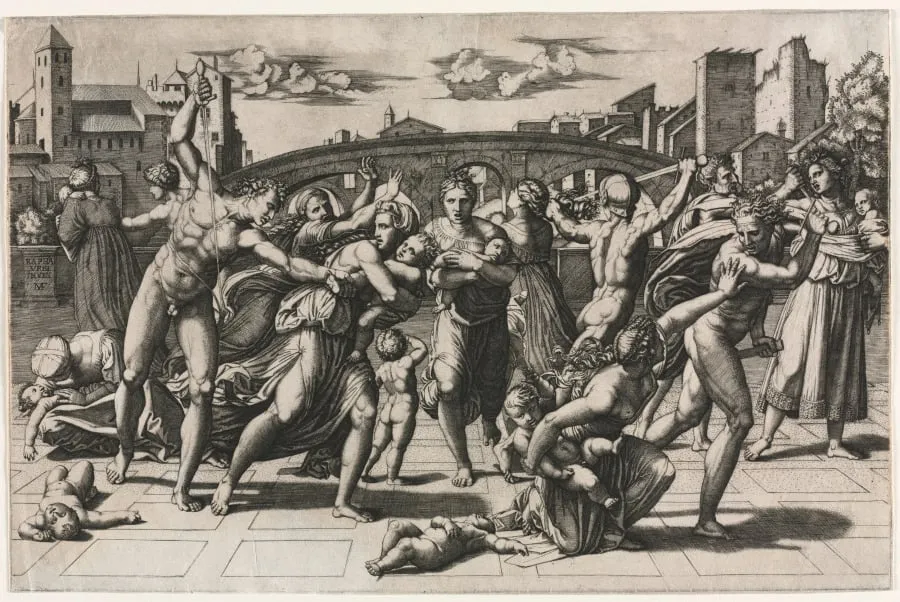 The Massacre of the Innocents (Without the Fir Tree), by Marcantonio Raimondi, 1512