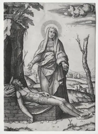 The Pietà, by Marcantonio Raimondi