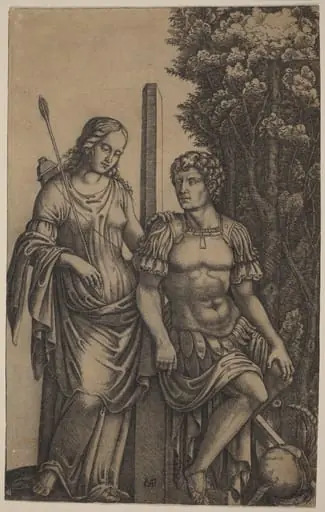 Venus Appearing to Aeneas, by Marcantonio Raimondi