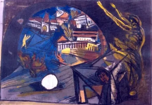 Privire în Univers, by Marcel Janco