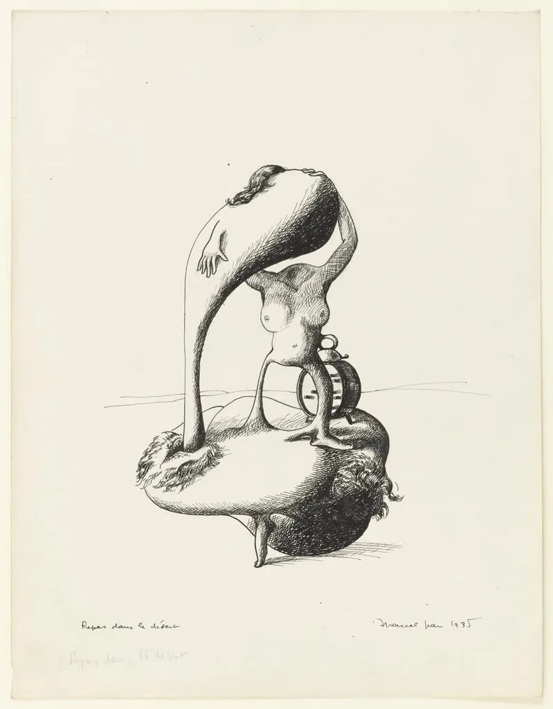 Untitled, by Marcel Jean, ink, 1935