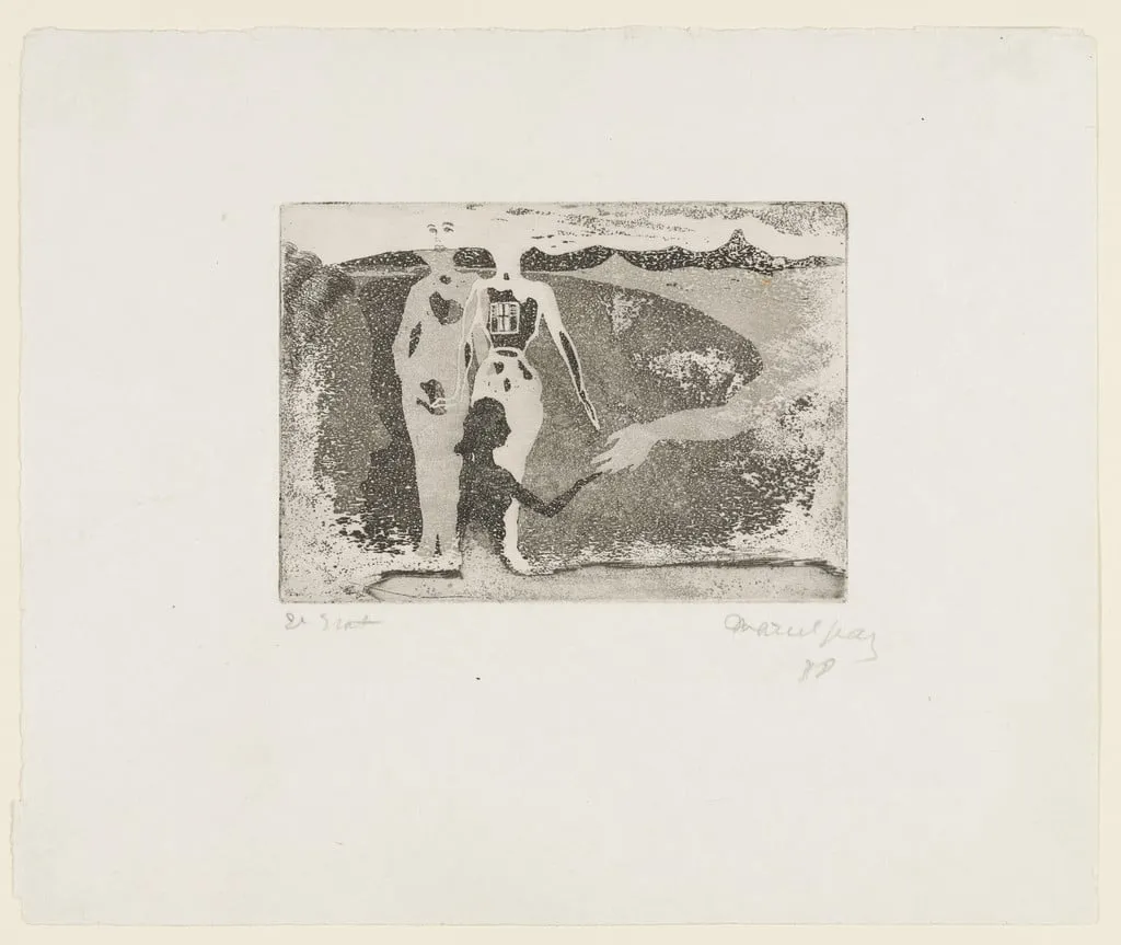 Untitled, by Marcel Jean, ink, 1938