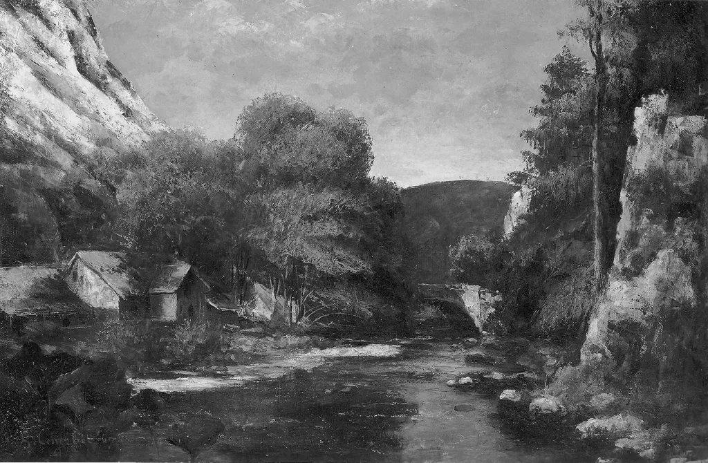 Landscape, by Marcel Ordinaire, oil, 1867