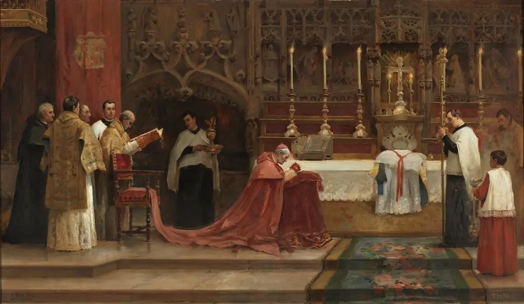 La misa de pontifical, by Marceliano Santa María