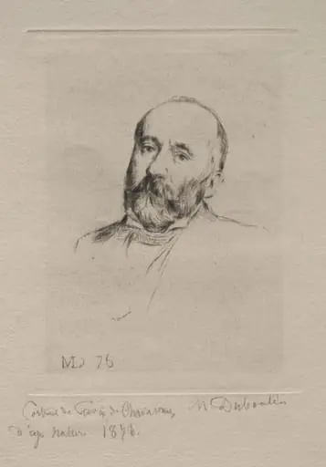 Puvis de Chavannes, by Marcellin Desboutin