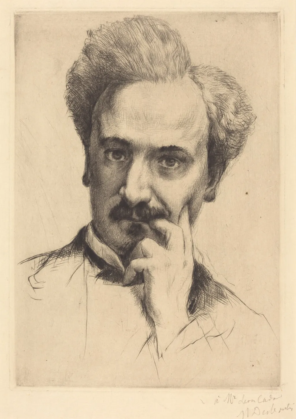 Henri Rochefort, by Marcellin-Gilbert Desboutin, ink, 1880
