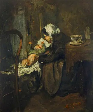 Mother and Child, by Marcellin Gilbert Desboutin