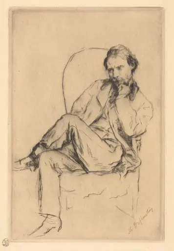 Renoir Seated, by Marcellin-Gilbert Desboutin