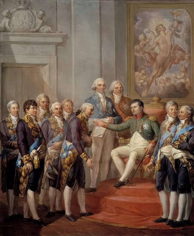 Granting of the Constitution of the Duchy of Warsaw by Napoleon, by Marcello Bacciarelli, oil, 1811