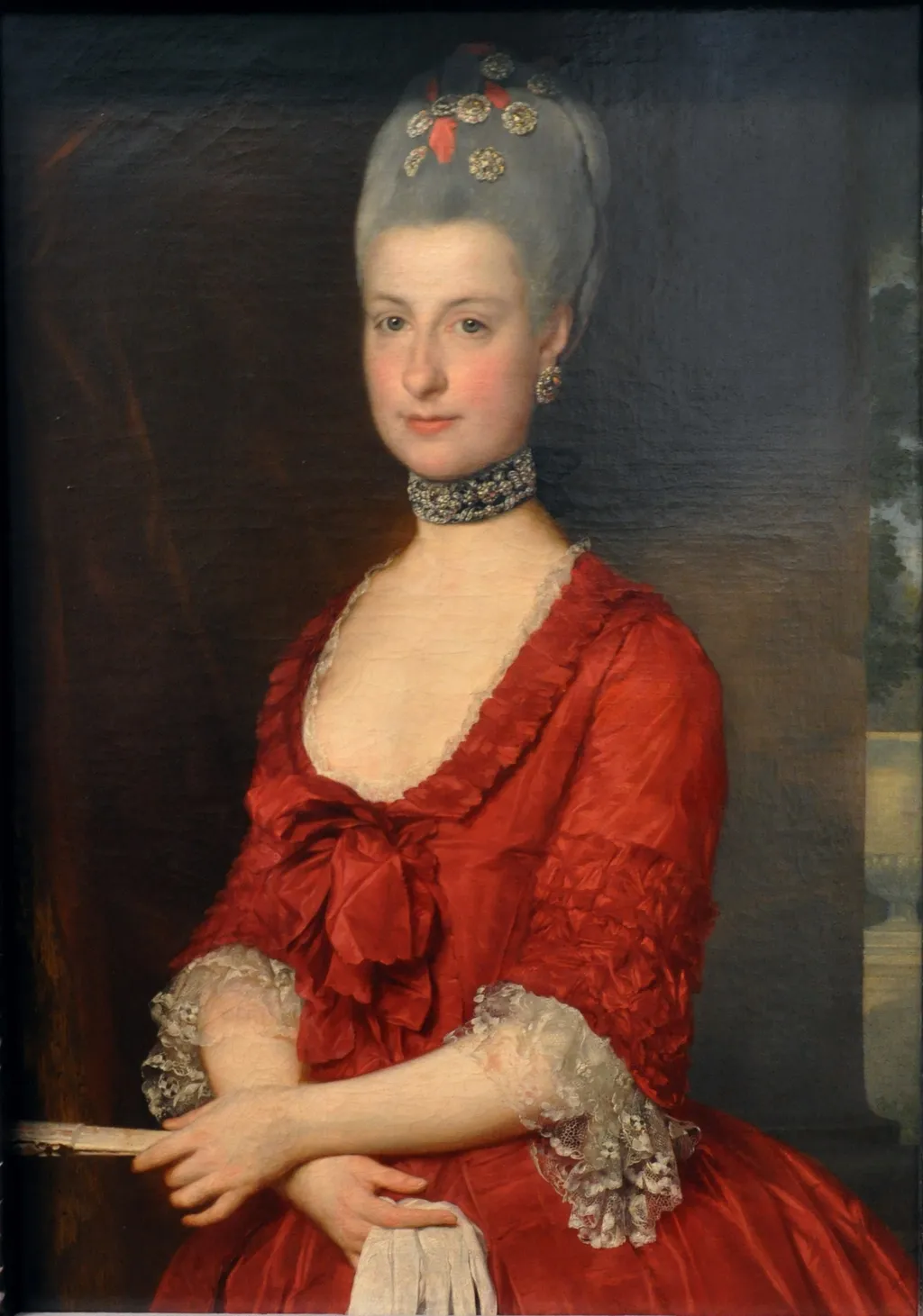 Portrait of Archduchess Maria Christina (1742-1798), Duchess of Teschen, by Marcello Bacciarelli, oil, 1766
