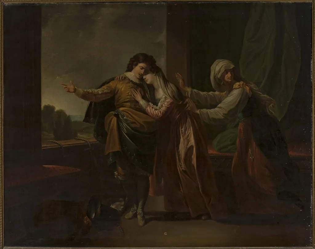 Romeo and Juliet, by Marcello Bacciarelli, oil, 1798