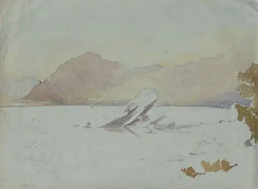 Landscape with mountains, by Marchioness of Waterford Louisa Anne