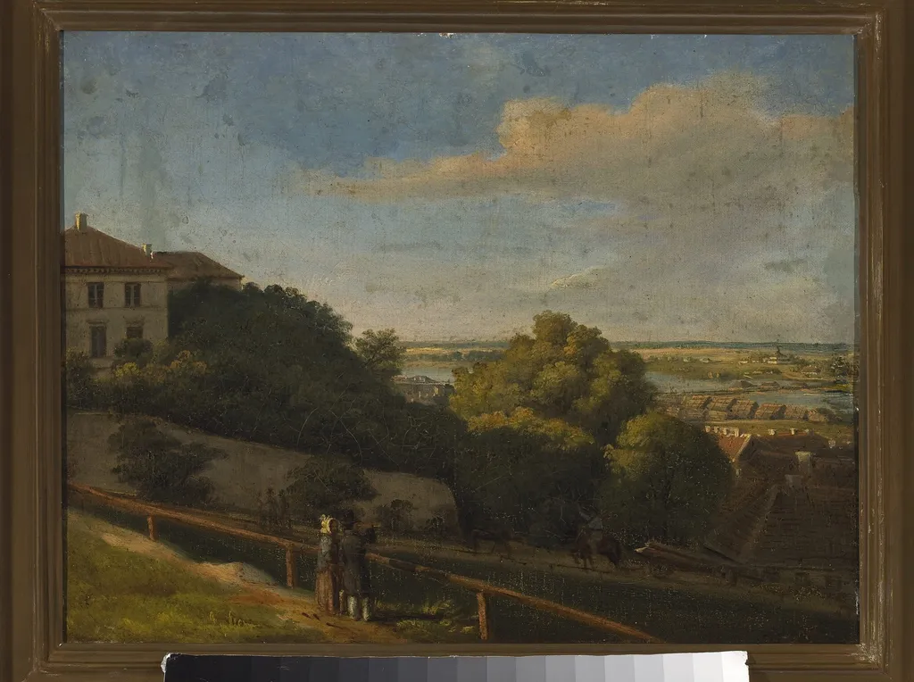 Oboźna Street in Warsaw, by Marcin Zaleski, oil, 1846