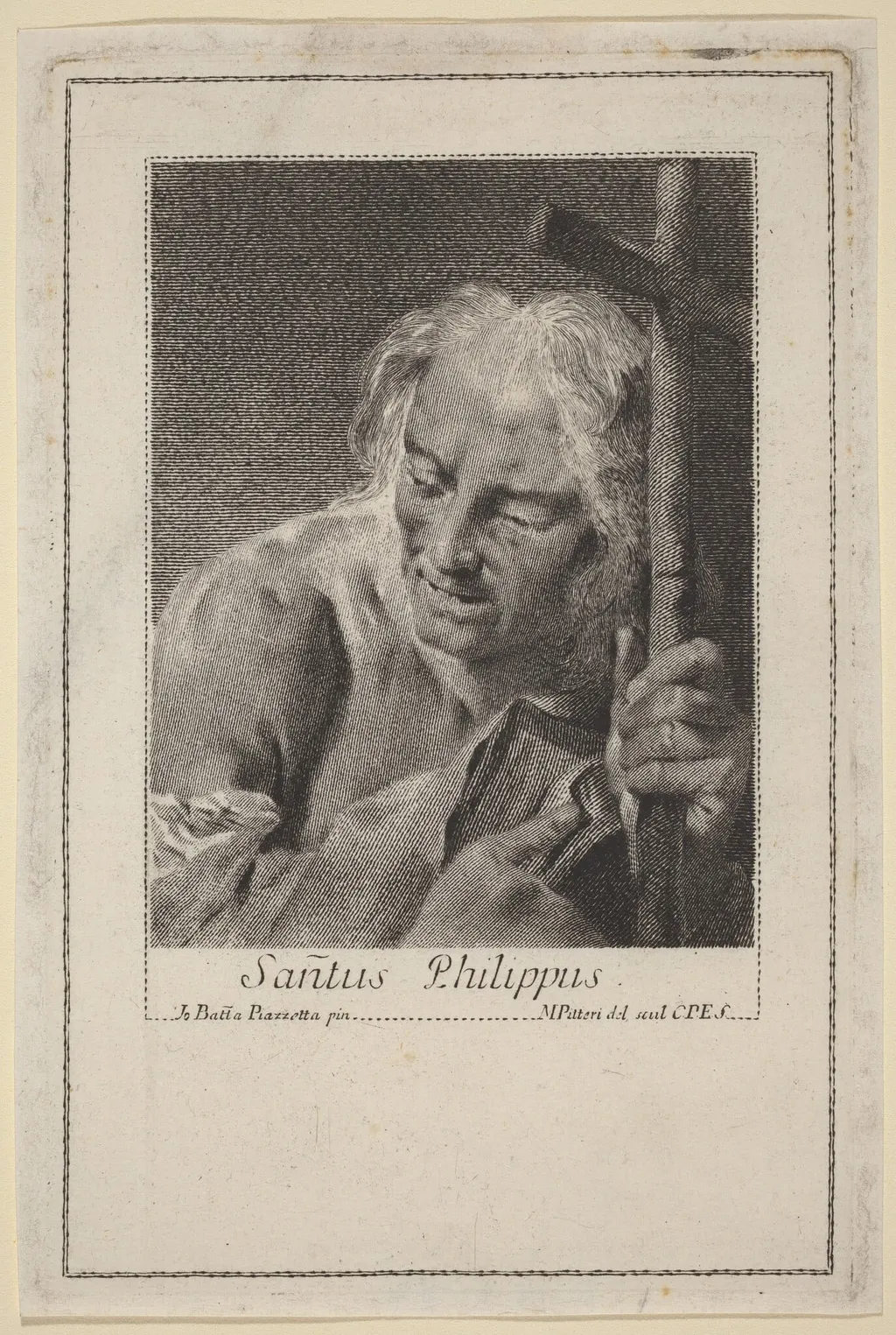 Sanctus Phillipus, by Marco Alvise Pitteri, ink, 1744