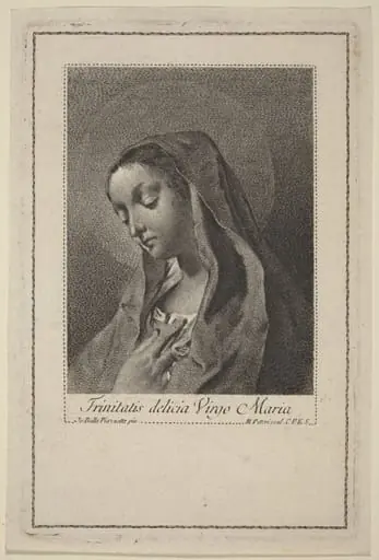 Trinitatis delicia Virgo Maria, by Marco Alvise Pitteri