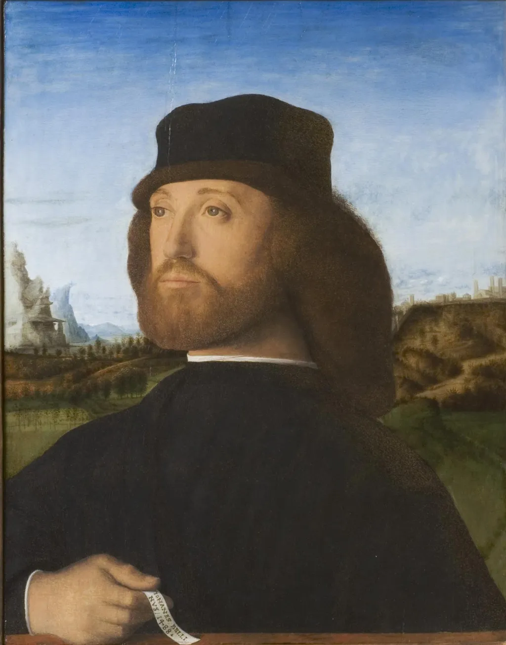 Portrait of a Gentleman, by Marco Basaiti, oil, 1500