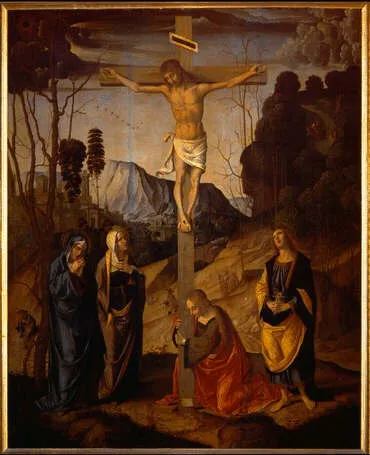 Crucifixion, by Marco Palmezzano, unspecified, 1510